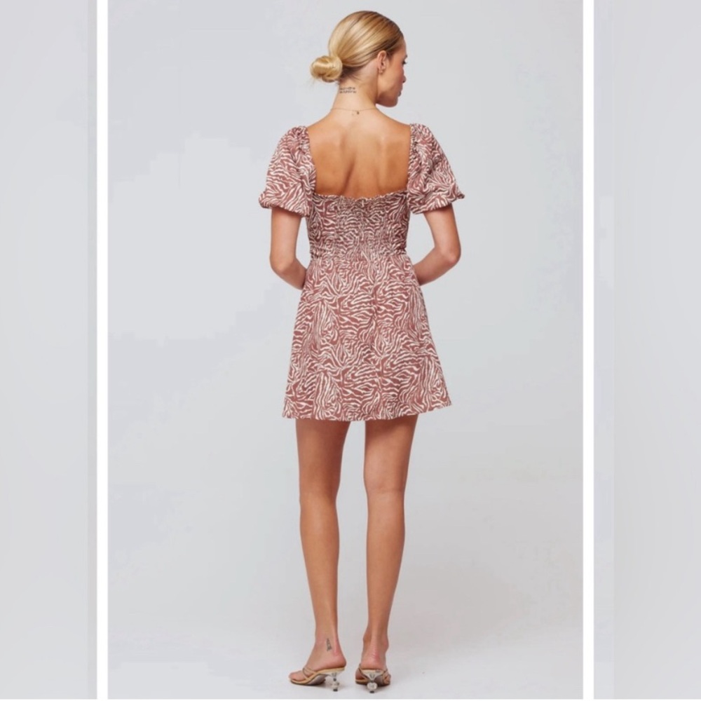 RESA Pink and White Mini Dress - Picture 2 of 10